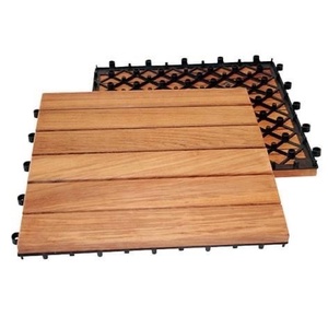 Azulejos de suelo entrelazados de madera, azulejos de cubierta de patio con patrón de mosaico, azulejos de suelo para exteriores juntos - Product Image 6