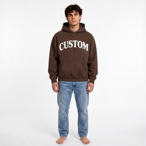 Mens Kangaroo Pocket <b>Hoodie</b> <b>Fleece</b> Pullover Sweatshirt Casual Winter Wear Bulk Wholesale Clothing Factory Supplier - Product Image 1