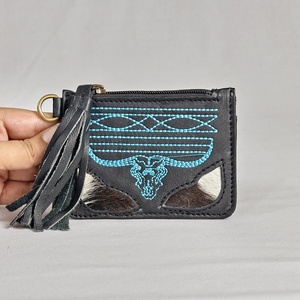 Best Quality Women's Fashion <b>Boot</b> Stitch Tooling Genuine Leather Long Zipper Anti-theft Daily Use Card Holding Coin Purse Wallet - Product Image 4