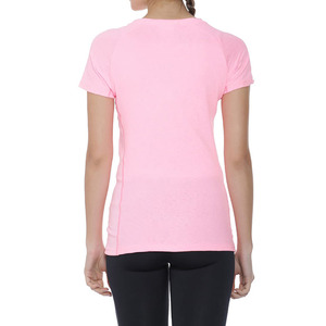 Women's <b>Pink</b> Regular Fit O-Neck Short Sleeve T-Shirt Logo Casual Knitted 100% Organic Cotton Eco-Friendly Top Spring Summer Wear - Product Image 2