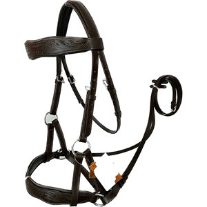 Handcrafted Leather English <b>Style</b> Horse Bridle with Adjustable Straps and Secure Control 2x3x2m Size - Product Image 6