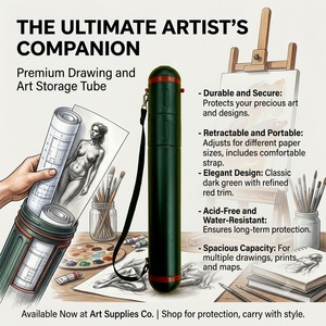 HC0139 Tubos extensibles para pósteres |   Tubo telescópico para transporte de arte | Tubo de Almacenamiento Resistente al Agua |   Para planos, documentos y obras de arte - Product Image 4