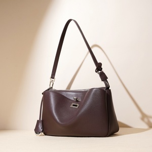 Bolso de Hombro Tipo Tote para Mujer, 2026, Nuevo, Vintage, Moderno, de Cuero Genuino, con Cierre, Portátil, Negro, Gran Capacidad - Product Image 6