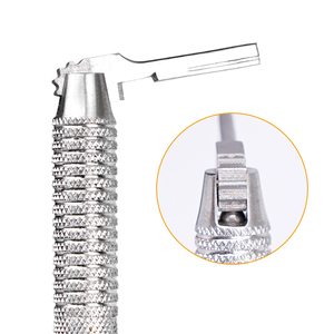 ด้ามจับมีดผ่าตัดแบบปรับได้ DENTRIC IMPLANTS ME-504 สีเงิน พร้อมใบมีดสแตนเลส จำนวน 1 ชิ้น อุปกรณ์ผ่าตัด - Product Image 5