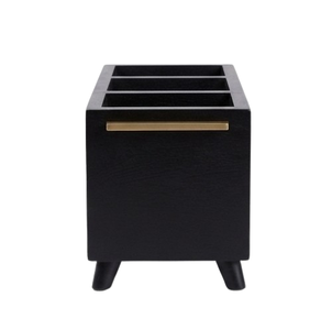 Custom Color Wood <b>Caddy</b> Black Colored Leaf Handpainted Multi-Purpose Natural Finished Handcrafted Kitchen <b>Wooden</b> <b>Caddy</b> - Product Image 4