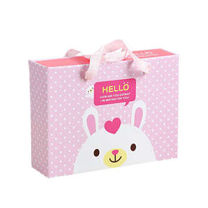 Boîte à tiroirs coréenne en papier kraft, motif dessin animé, portable, créative, faite à la main, boîte cadeau rectangulaire, carton à bonbons, fermeture magnétique - Product Image 1