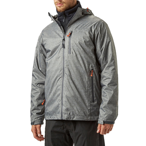 <b>Men's</b> Hooded Windbreaker <b>Jacket</b> Solid Color Zipper Front Casual Loose Fit Autumn <b>Canvas</b> Polyester Fabric Windproof Eco-Friendly - Product Image 2