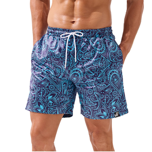 Shorts de Baño para Hombre, Tallas Grandes, con Estampado por Transferencia Térmica, Forro de Compresión, Bolsillo Impermeable, para Playa y Verano - Product Image 1