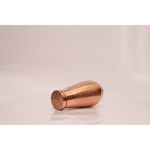Pure Copper Bedroom Water Bottle with Inbuilt Glass Lid Handcrafted Copper Water Bottle For Home And Office Use - Product Image 2