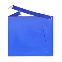 Tablier maçonnique international personnalisé, brodé à la main, argenté, de haute qualité, pour Maître Maçon, Régalia Loge Bleue