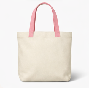 Custom Personalized Large Cotton Tote Bag Black White and Beige with Handle Letter Pattern <b>Beach</b> <b>Canvas</b> Tote Bag - Product Image 3