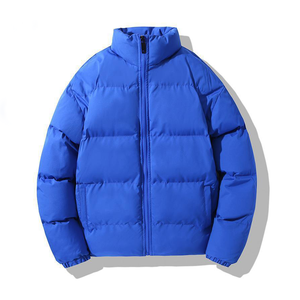 Wholesale Unisex Stand Collar Padded Jacket Multi Color Minimalist Winter <b>Warm</b> Quilted Coat Factory Direct Low Moq Supplier - Product Image 2