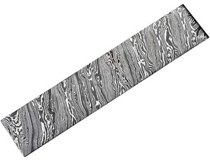 Juego de 4 barras de acero de Damasco de 12 pulgadas de largo, hechas a mano y personalizadas, con 2 pulgadas de ancho para la fabricación de cuchillos. - Product Image 4