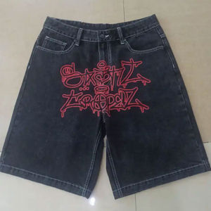 New Arrival OEM Summer <b>Men's</b> Denim Shorts With Unique Chrome Heart Design High Street Style Pants High Quality <b>Men</b> Short <b>Jeans</b> - Product Image 5