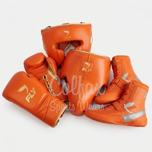 Conjunto de Boxeo de Cuero Vacuno de Alta Calidad con Logotipo OEM Personalizado, Guantes Cómodos, Zapatos de Boxeo, Protector de Cabeza, Protector Inguinal, Botas - Product Image 3