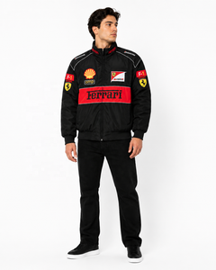 ชุดแข่งรถฤดูร้อน F1 Ferrier A169 พิมพ์ลายแบบ Heat-Transfer แขนยาวลำลอง ผ้าฝ้าย % ป้องกันรังสียูวี สำหรับนักปั่นจักรยานและนักขี่มอเตอร์ไซค์ - Product Image 4
