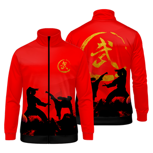 Veste de sport personnalisée pour arts martiaux, veste d'échauffement à fermeture éclair intégrale pour équipe, veste d'entraînement par sublimation, fabricant de vêtements de sport sur mesure - Product Image 6
