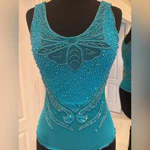 Handmade Luxury Crystal Glass Beaded Dance <b>Skirt</b> with 3D Fringe Tassel Decorative Sew-on Rhinestones and Lace Trim for Garments - Product Image 2