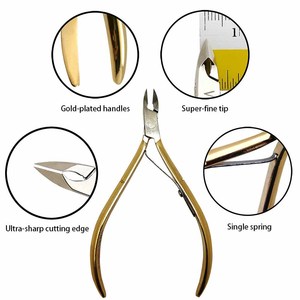 Coupe-ongles en acier inoxydable, lame ultra-affûtée, pince à cuticules professionnelle pour doigts adultes - Product Image 4