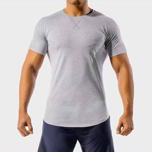 High Quality Cotton O-Neck Men's Summer T-Shirt Breathable Jersey Top Custom Logo High Street Style Silk Screen Printing Solid - Product Image 1