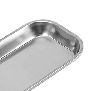 2 Bandejas Quirúrgicas Manuales de Acero Inoxidable 201 con Certificación CE, Organizador de Instrumentos Dentales, Soporte Metálico Esterilizado - Product Image 2