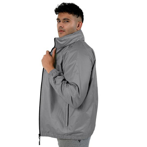 Chaqueta cortavientos informal para hombre, chaqueta impermeable con capucha de estilo moderno para exteriores, chaqueta impermeable con capucha de primera calidad para hombre, ropa de calle - Product Image 2