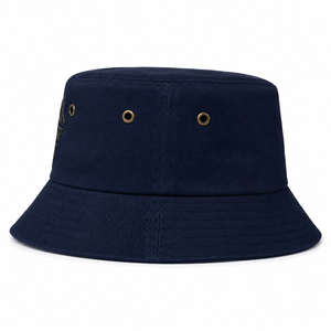Premium Custom Embroidery Bucket <b>Hat</b> Unisex <b>Navy</b> Blue Cotton Sun Cap Breathable Outdoor Fishermans <b>Hats</b> Wholesale Manufacturer - Product Image 4