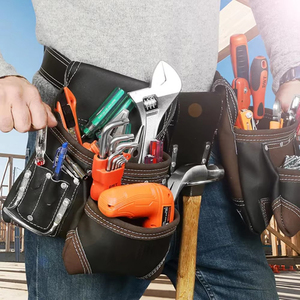 Wholesale Custom Design Top Selling Leather Tool Bags Solid Color Best Quality Cheap Price Leather Tool Bags - Product Image 3