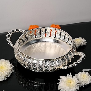 High Quality Silver Metal Decorative <b>Basket</b> for Gift Box for <b>Display</b> Gifting Wedding at Wholesale Price - Product Image 3
