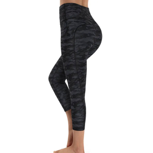 Spandex Polyester Plus Size Women's <b>Leggings</b> from Pakistan OEM Women Sports High Waist Stretch Fitness Yoga <b>Leggings</b> <b>Pockets</b> - Product Image 2