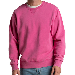 Sweat-shirt pour homme à col rond, 360g, coupe ample, en mélange de coton, idéal pour l'hiver, l'automne et le printemps, design basique - Product Image 5