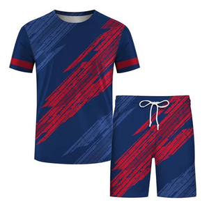 <b>Men's</b> Summer Casual <b>Short</b> Set Polyester/Cotton Breathable Quick Dry Sublimation Print <b>T</b>-<b>shirt</b> <b>Shorts</b> 2Pcs Customized Logo - Product Image 5