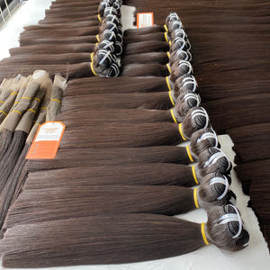 Vente en gros d'extensions de cheveux humains de trame de machine de vague vietnamienne droite Remy à double tirage vierge 100% - Product Image 1