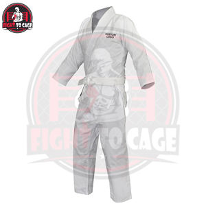Custom Made Breathable 100% Cotton Lightweight Stretch Judo Suit Front Automated Cutting Martial Arts Wear for Unisex Adults - Product Image 2