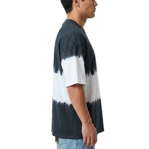 Nouveau style 2026 – T-shirt homme oversize tie-dye à manches courtes, col rond, décontracté, 100 % coton tricoté, respirant, motif imprimé - Product Image 3