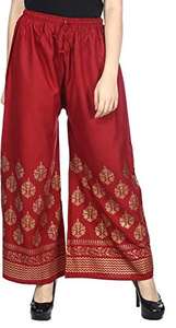 Estampado dorado Negro Casual Boho Hippie Lounge Wide Palazzo Pant Cintura elástica Pantalones de yoga Verano sostenible Boho Hippie Gypsy - Product Image 3