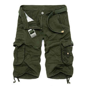 Camouflage Printed Pattern Cargo Short Knee Length Waistband Comfort Fit Workout Fishing Outdoor Beach Wear Camo Cargo Shorts - Product Image 5