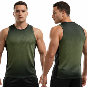 Custom Fitness <b>Clothing</b> Manufacturer Outdoor Apparel Training Blank Custom Sublimation Design Sleeveless Gym Tank Top For Men's - Product Image 3