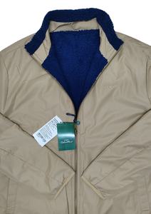 Veste bomber décontractée pour homme, d'hiver, réversible, col rabattu, matelassée, imperméable, respirante, fermeture éclair, toile de laine - Product Image 6