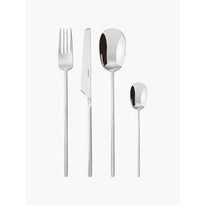 Ensemble de couverts modernes en or, design de manche en métal, couverts en laiton, compatibles lave-vaisselle, écologiques, durables, résistants à la rouille, vaisselle de mariage - Product Image 5