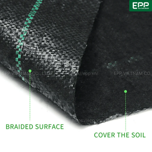 Offre Spéciale Stabilisation UV Couverture de sol agricole Tapis anti-herbe tissé en PP pour le contrôle des mauvaises herbes Rouleau de tissu noir vert pour les plantes - Product Image 3