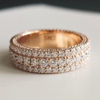 Bague de mariage de luxe en argent sterling 925, sertie de diamants de laboratoire multi-rangs, taille radiant, clarté VVS-VS, couleur DEF