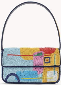 Bolso de Mano Personalizable con Bordado Floral y Cuentas, Diseño Moderno, Impresión Tipográfica, Bolso Bandolera de Lujo - Product Image 4