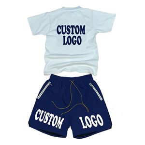 2026 New Style Men's Summer <b>Set</b> Two Piece T Shirt Short <b>Set</b> Running Sports Wear Men Summer <b>Set</b> With Customized Size OEM Serviced - Product Image 6