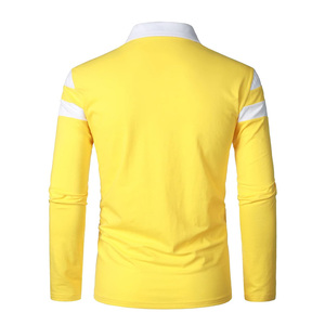 Camisetas Polo de Manga Larga para Hombre, Ajuste Cómodo, Personalizables, de Algodón Elástico, para Suministro Corporativo y Minorista - Product Image 3