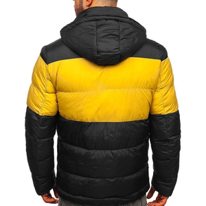 2026 Custom Logo New Design Contrast Quilted Puffer Jacket Stand Collar Windbreak Outdoor Thick Casual Jacket Men - Product Image 2