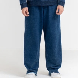 Jeans en denim Nirben |   Nouveau pantalon décontracté pour homme, style américain rétro, coupe droite et large, délavé, pour l'automne - Product Image 4