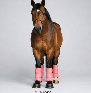 Bottes de protection équestres en néoprène de qualité supérieure, absorbant les chocs, respirantes, durables, pour la protection des jambes, fourniture OEM - Product Image 6