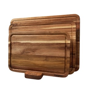 Tabla de Cortar Rectangular de Madera de Acacia, Antideslizante, 1.5 cm de Grosor, Apta para Lavavajillas - Product Image 2