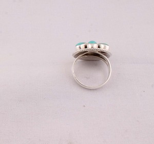 Vintage Natural Turquoise <b>Ring</b> 925 Sterling Silver Antique <b>Boho</b> Style Oval Gemstone <b>Ring</b> for Women Handcrafted Ethnic Jewelry - Product Image 6